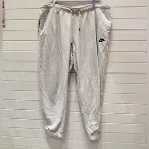 Nike Light Heathered Gray Sweatpant Joggers